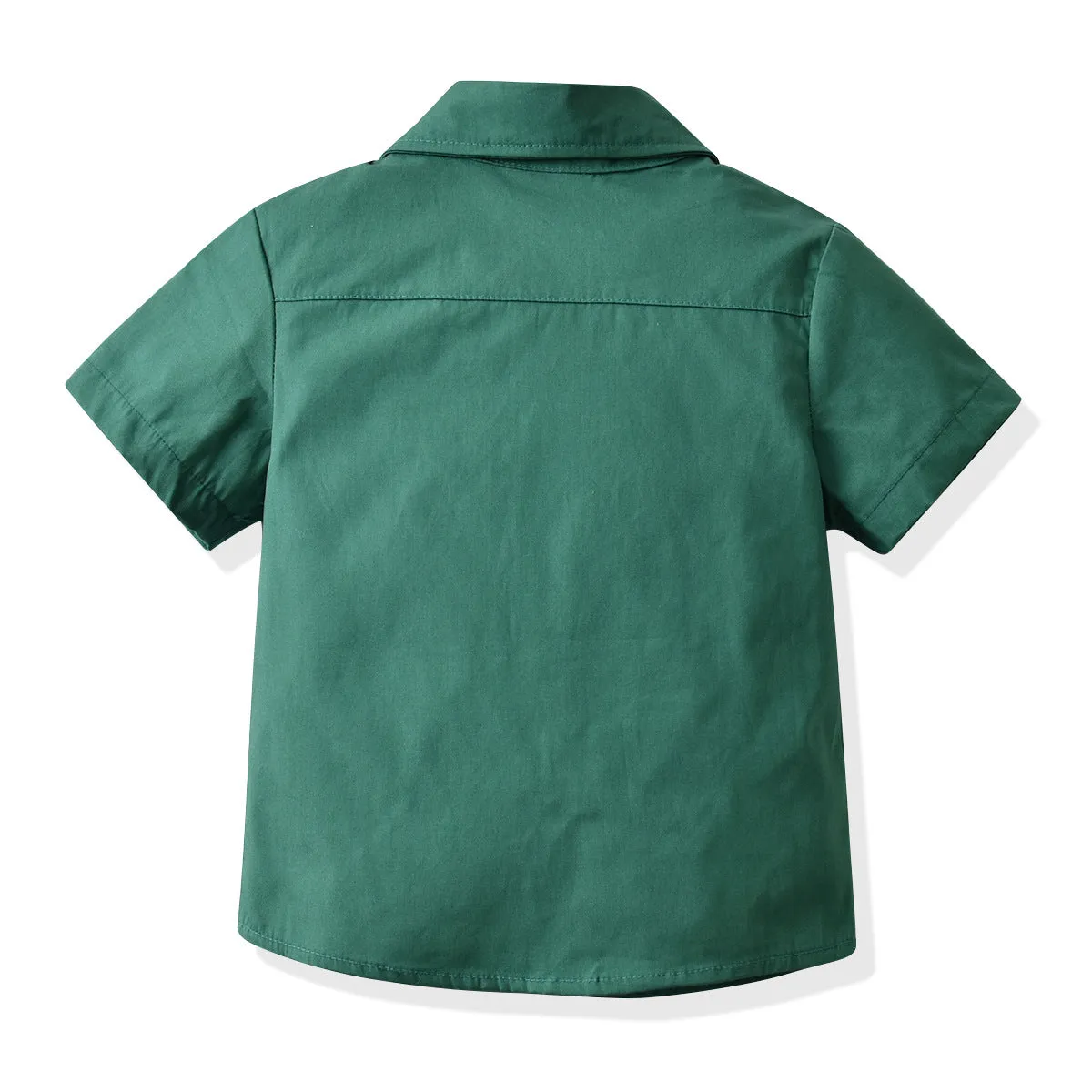 2 Pieces Set Baby Kid Boys Dressy Solid Color Bow Shirts And Shorts Suits Wholesale 220531631
