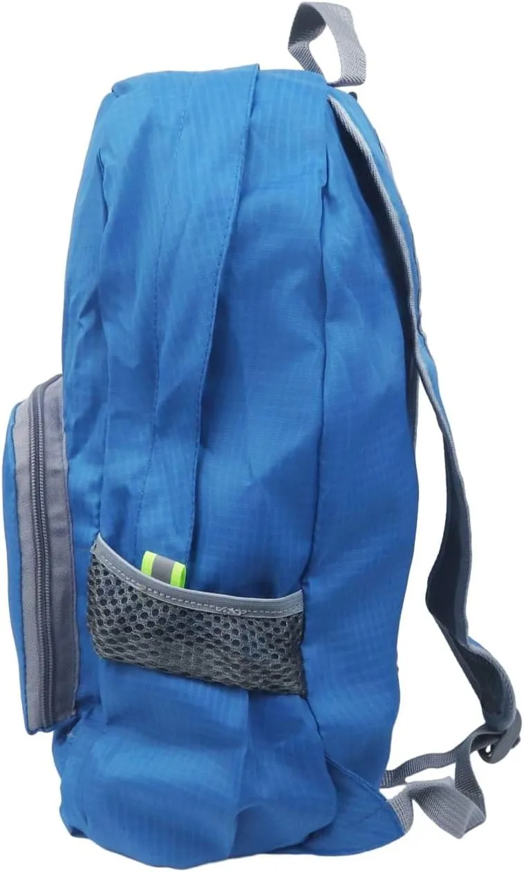 25L Backpack Packable Foldable Ultra Lightweight Water Resistant Durable Camping Outdoor Mountaineering Riding Travel Daypack (Blue)