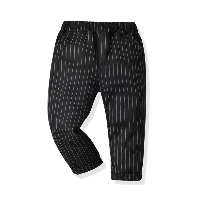 3 Pieces Set Baby Kid Boys Dressy Striped Vests Waistcoats Star Bow Jumpsuits And Suits Trousers Wholesale 211109421