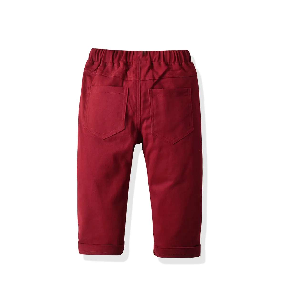 4 Pieces Set Baby Kid Boys Birthday Solid Color Bow Shirts Pants Others accessories And Hats Wholesale 221214118