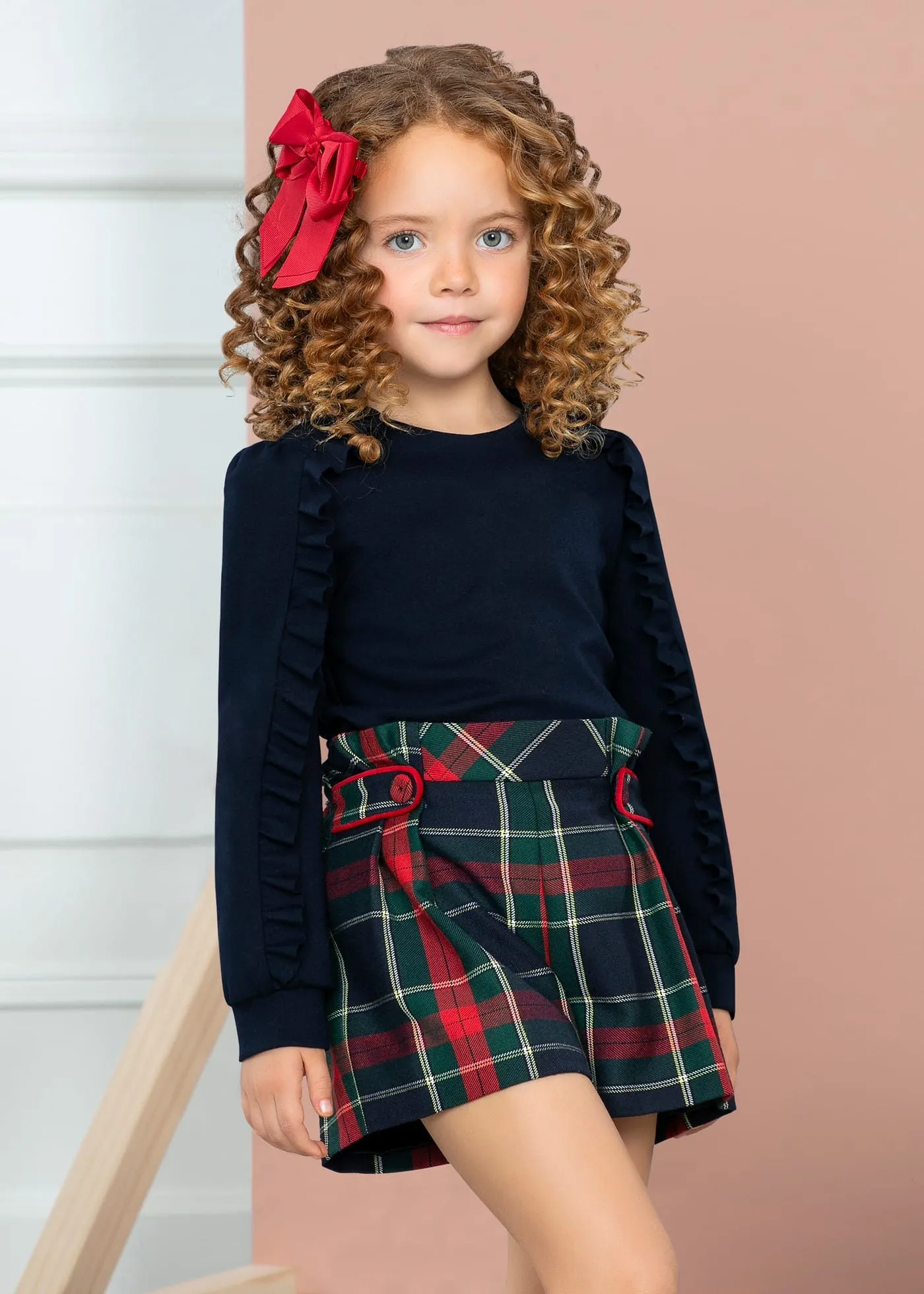 Abel & Lula Tartan Plaid Shorts