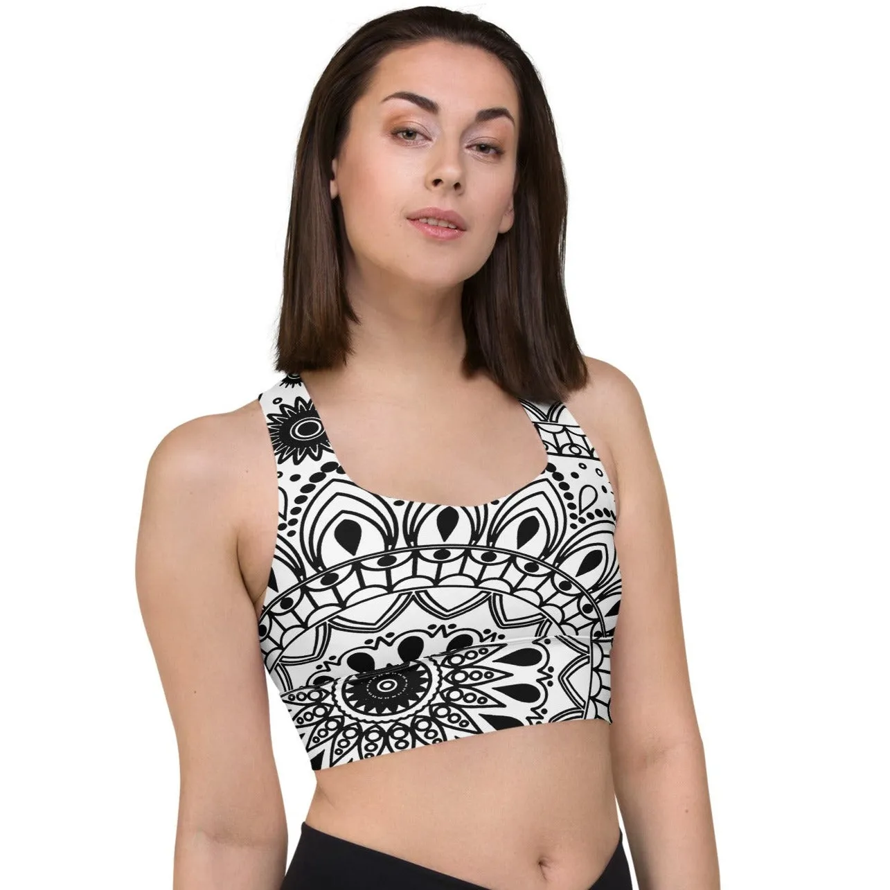 Abstract Workout Sports Bra Perfect Exercise Top, lioness-love