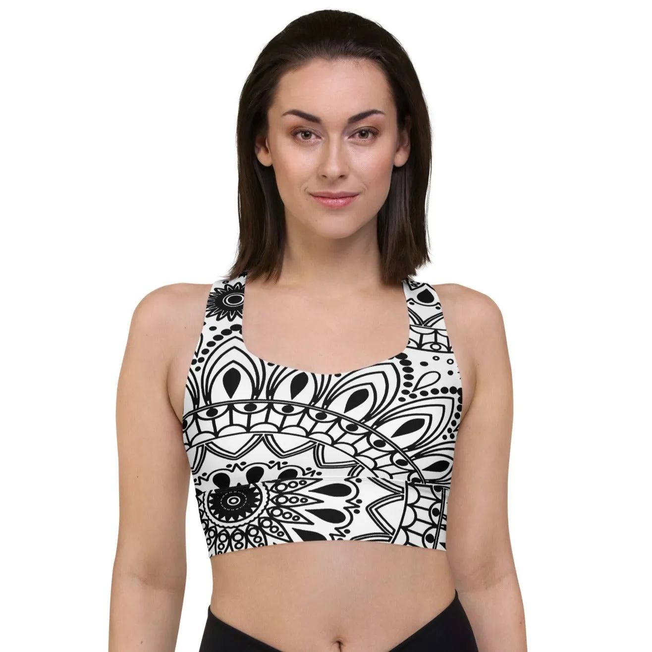 Abstract Workout Sports Bra Perfect Exercise Top, lioness-love
