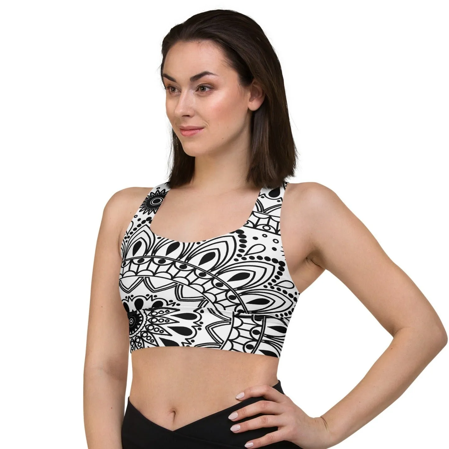 Abstract Workout Sports Bra Perfect Exercise Top, lioness-love