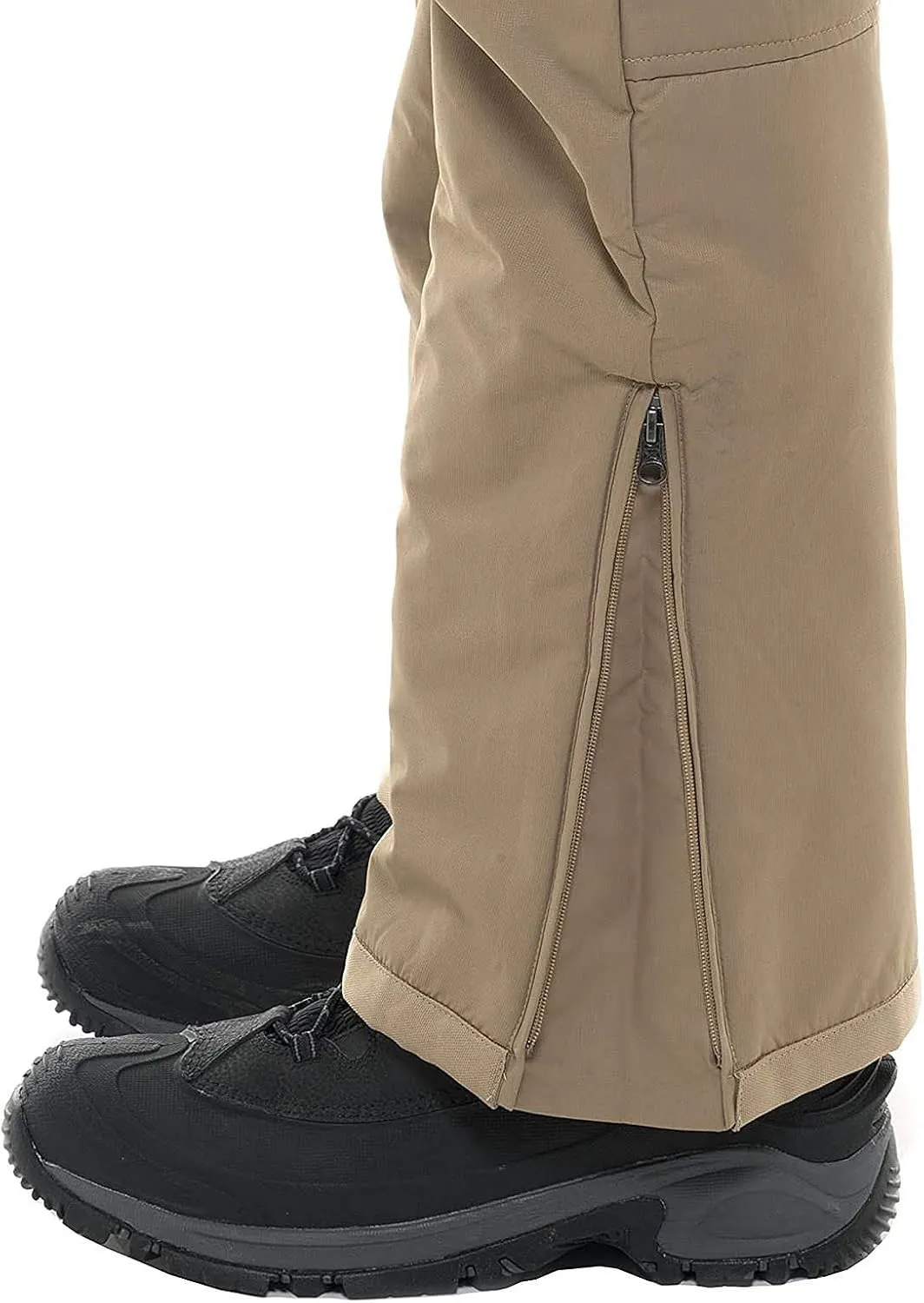 aihihe Ski Pants for Women Men Kid, Adjustable Back Strap Pants Insulated Bib Overalls Suspenders Trousers