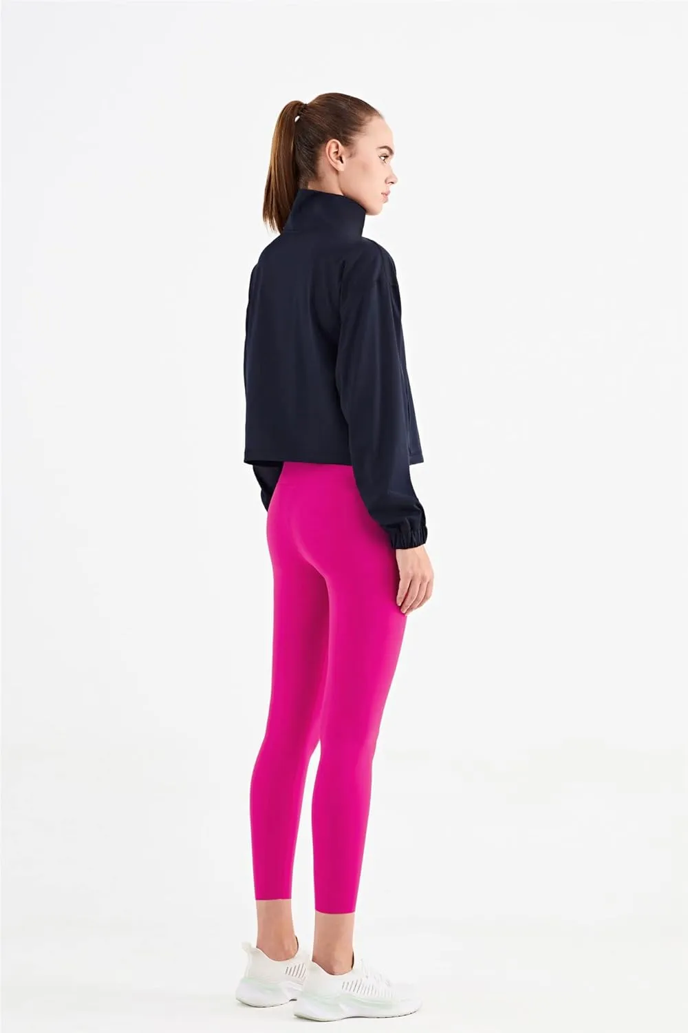 altiland Half Zip Pullover Cropped Jackets for Women Long Sleeve Workout Athletic Running Yoga Shirts