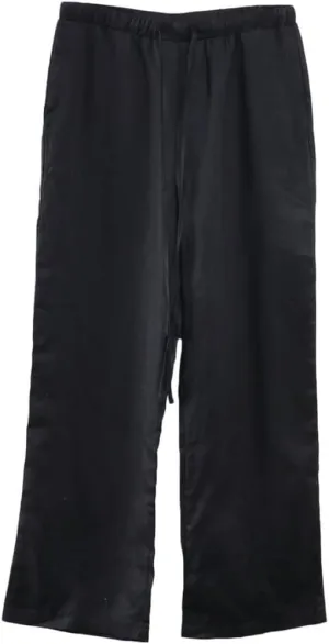 Amazhiyu Men's 100% Linen Summer Casual Elastic Drawstring Loose Pants Pockets