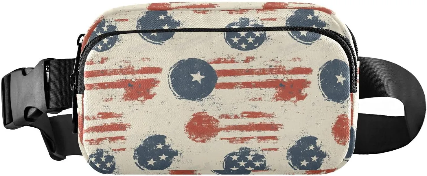 American Elements Fanny Pack Water Resistant, Women Men Waist Pack Sling Bag Purse for Travel Hiking