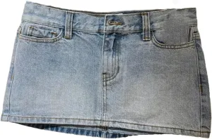 American Vintage Denim Mini Skirts Women Summer High Waist Straigth Short Skirt