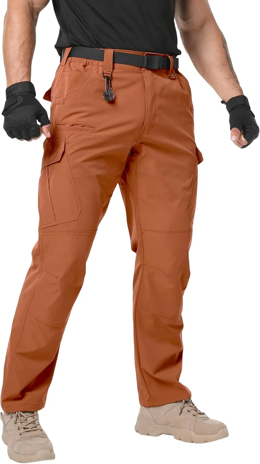 Arunlluta Mens Tactical Pants, Ripstop Water Resistant Cargo Work Pants for Men, Stretch Hiking Pants Lightweight