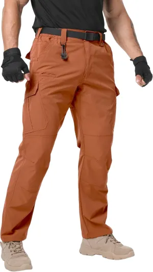 Arunlluta Mens Tactical Pants, Ripstop Water Resistant Cargo Work Pants for Men, Stretch Hiking Pants Lightweight