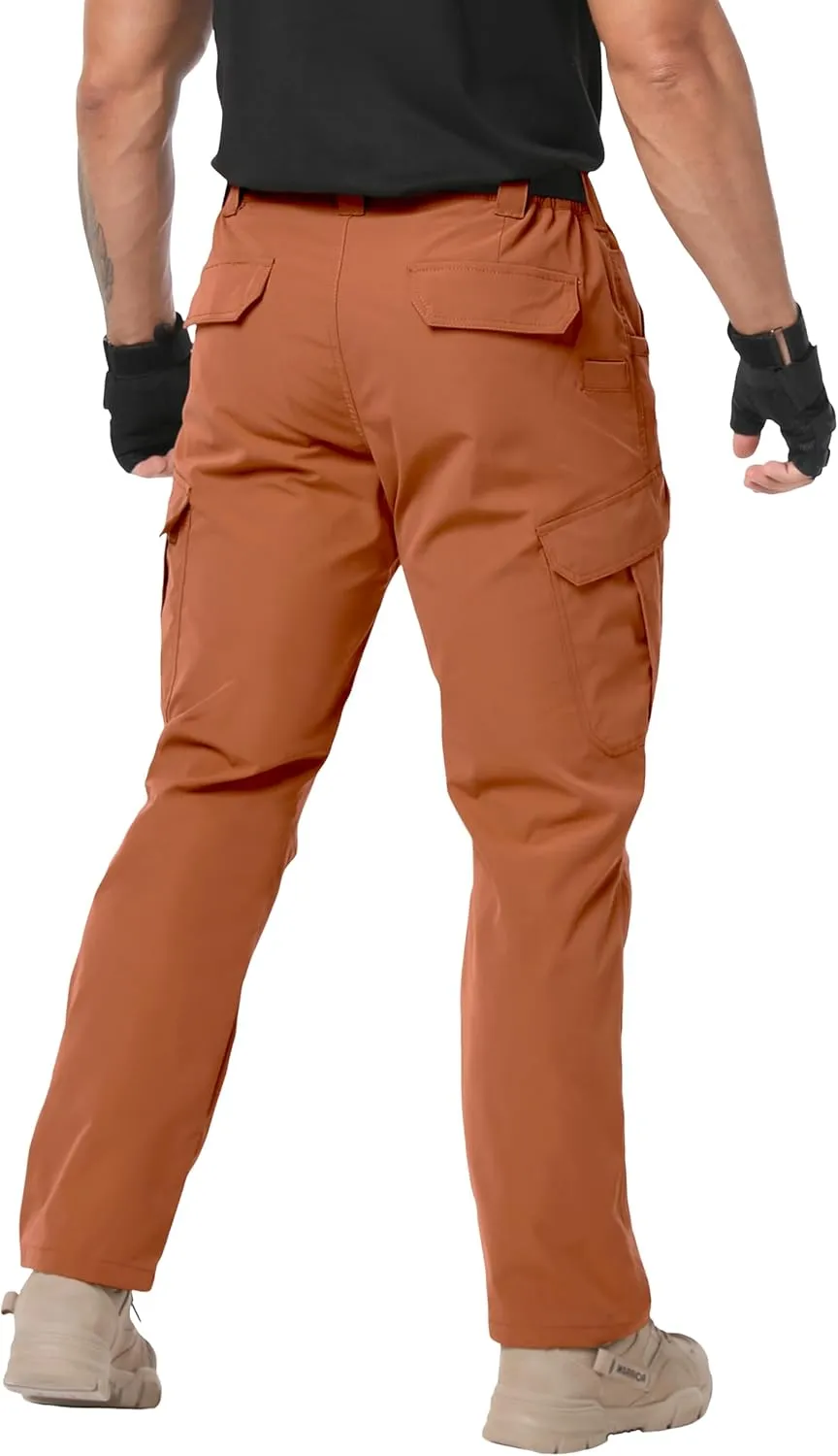 Arunlluta Mens Tactical Pants, Ripstop Water Resistant Cargo Work Pants for Men, Stretch Hiking Pants Lightweight