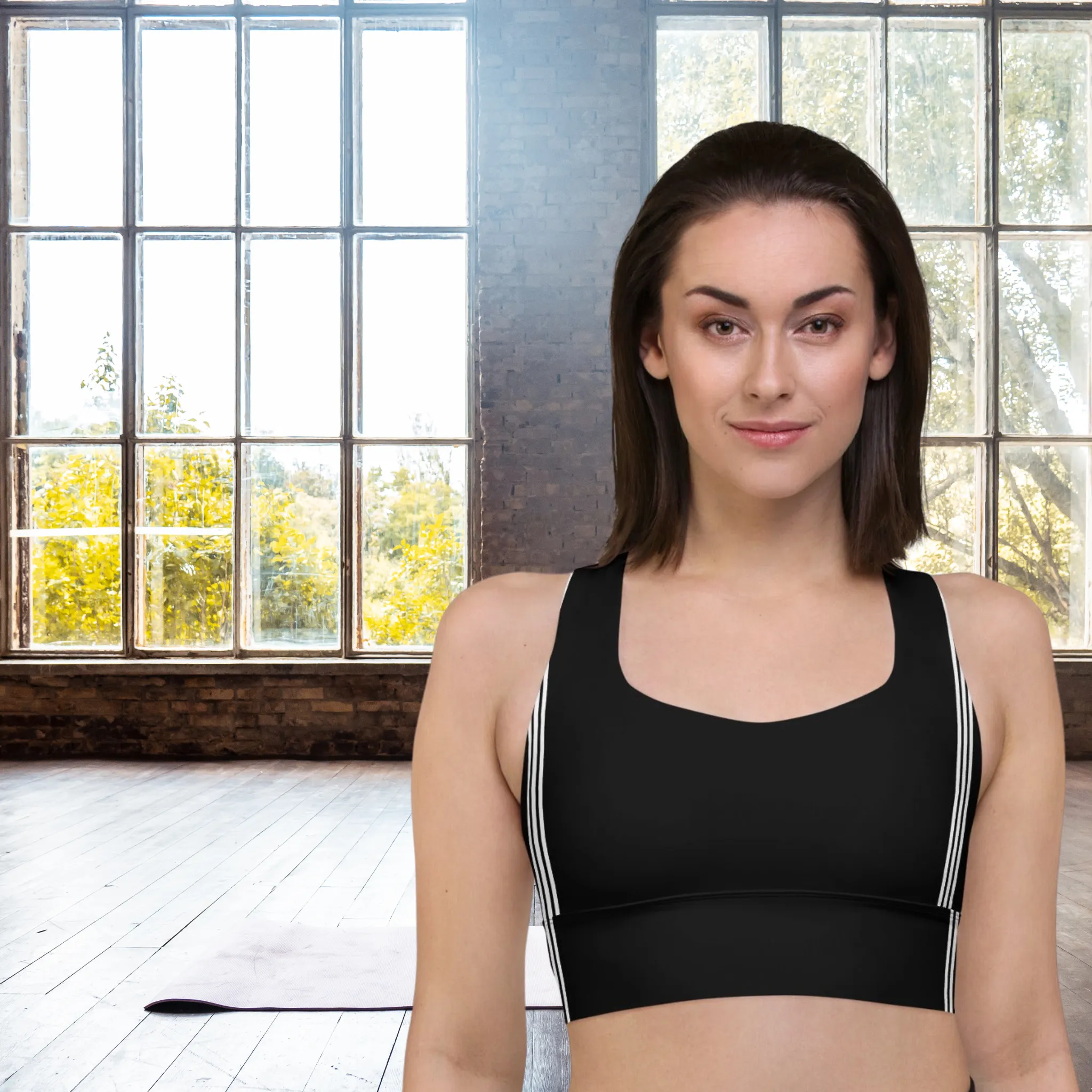 Athletic Longline Sports Bra Sportswear, lioness-love