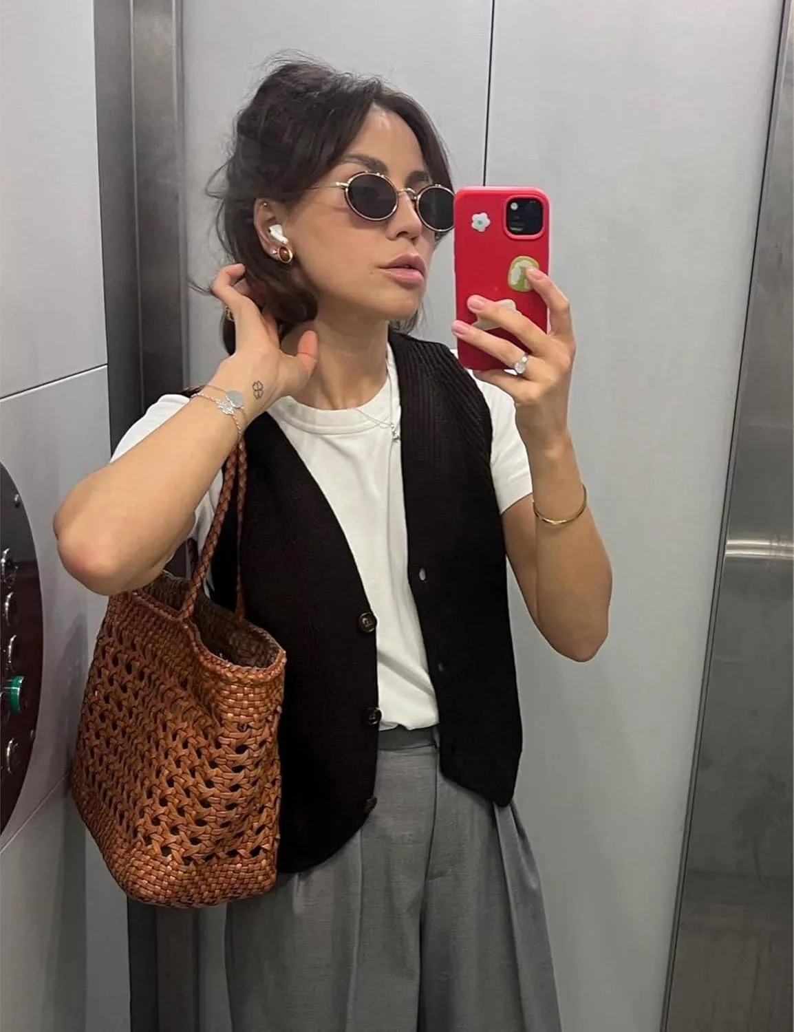 Athlisan Womens Casual V Neck Sweater Vest Sleeveless Button Down Knit Cardigan Vest Tank Tops