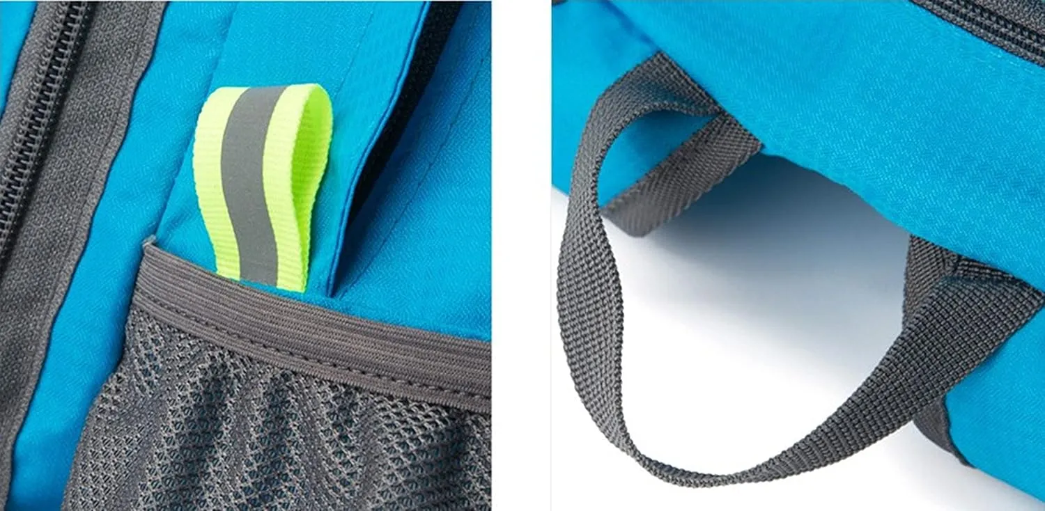 Backpack Packable Foldable Ultra Lightweight Water Resistant Durable Camping Travel Hiking Daypack for Men Women (Grey)
