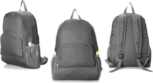 Backpack Packable Foldable Ultra Lightweight Water Resistant Durable Camping Travel Hiking Daypack for Men Women (Grey)