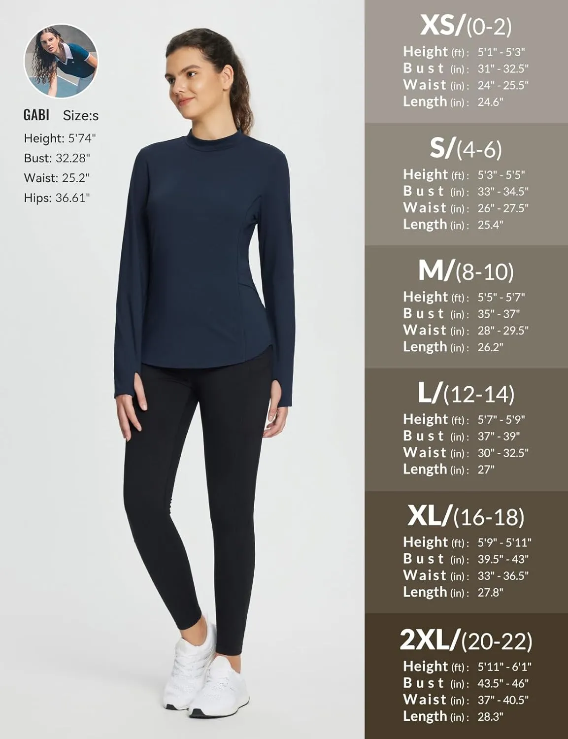 baleaf Women's Thermal Tops Fleece Lined Shirts Long Sleeve Cold Weather Running Gear Workout Zipper Pocket Thumbholes