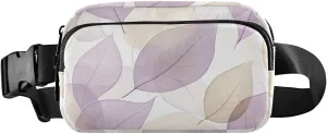 Beautiful Leaves Fanny Pack Water Resistant Waist Pack Sling Bag Purse for Women Men Travel Hiking
