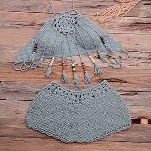 Bikinis Knitted Crochet Swimsuit
