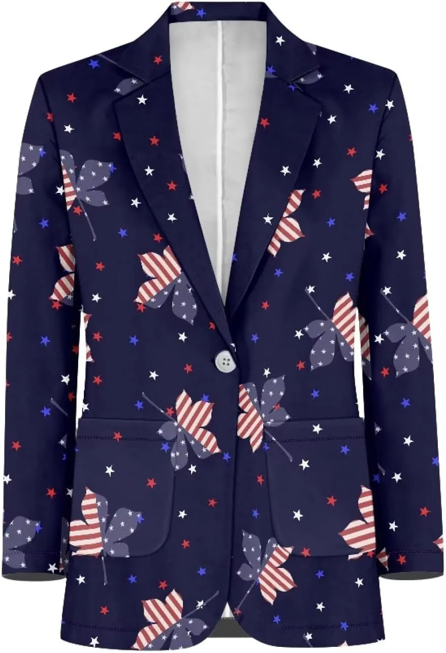 Blazer for Men Regular Slim Fit Suit Jacket Casual Sport Coats with Pockets One Button Formal Dress Size XS-5XL