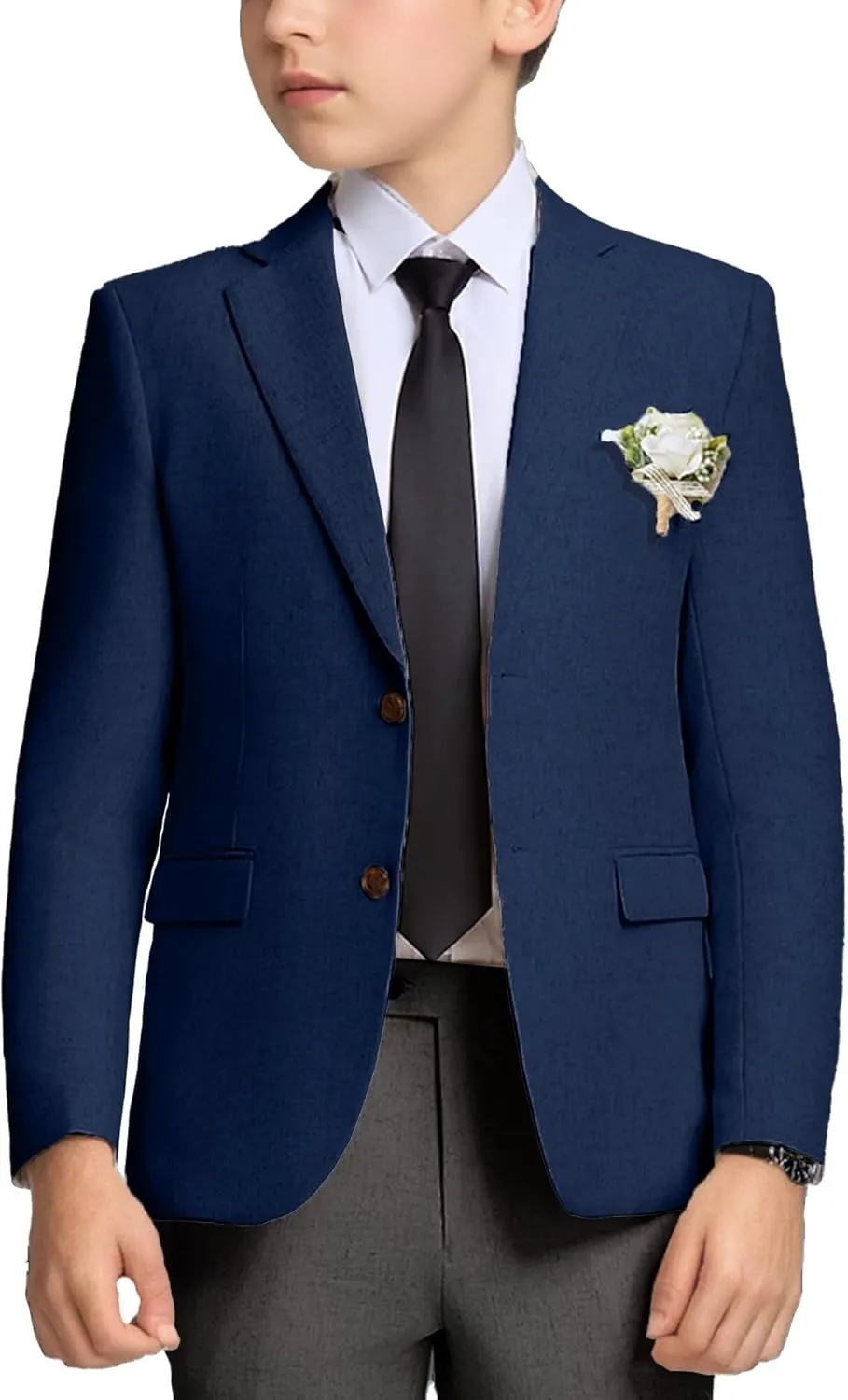 Bofan Boys Linen Blazer Suit Jackets for Boy Separate Kid Blazers Coats Summer Beach Prom Wedding Outfit