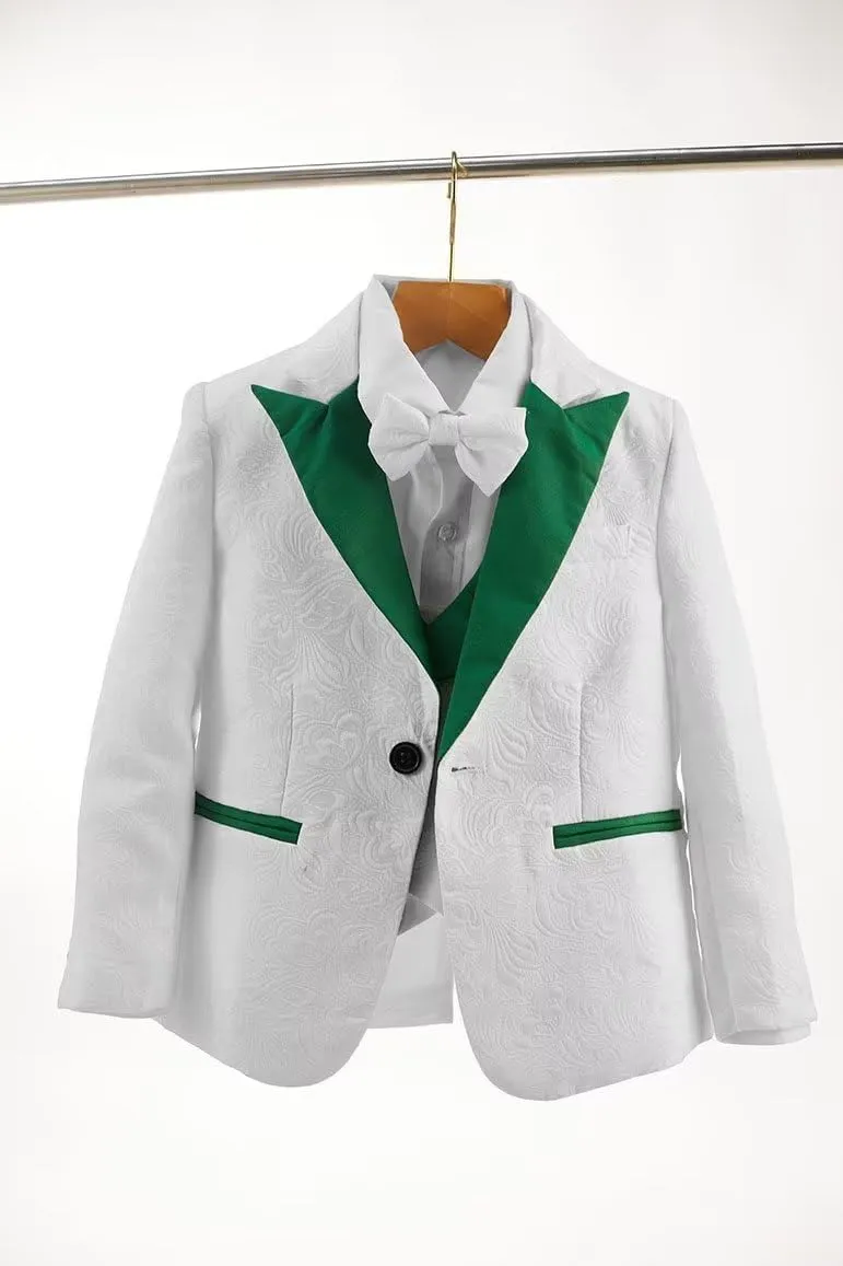 Boys 3 Piece Vest Tuxedo Suit Boy's Formal Suit Set Kids Wedding Suits for Boys  Blazer  Pant  Vest