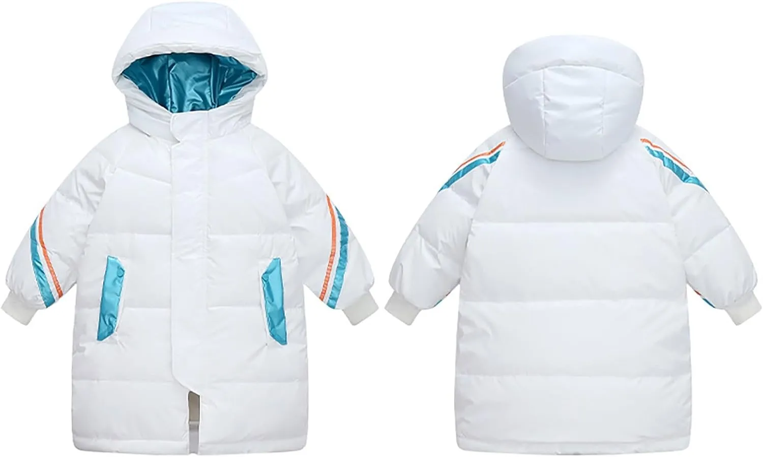 Boys Winter Coats with Fleece Liner Warm Thick Solid Cotton Long Sleeve Padded Jacket Small Dog Winter Coat for