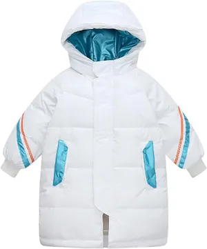 Boys Winter Coats with Fleece Liner Warm Thick Solid Cotton Long Sleeve Padded Jacket Small Dog Winter Coat for