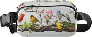Branch Birds Fanny Pack Water Resistant Waist Pack Sling Bag Purse for Women Men Travel Hiking