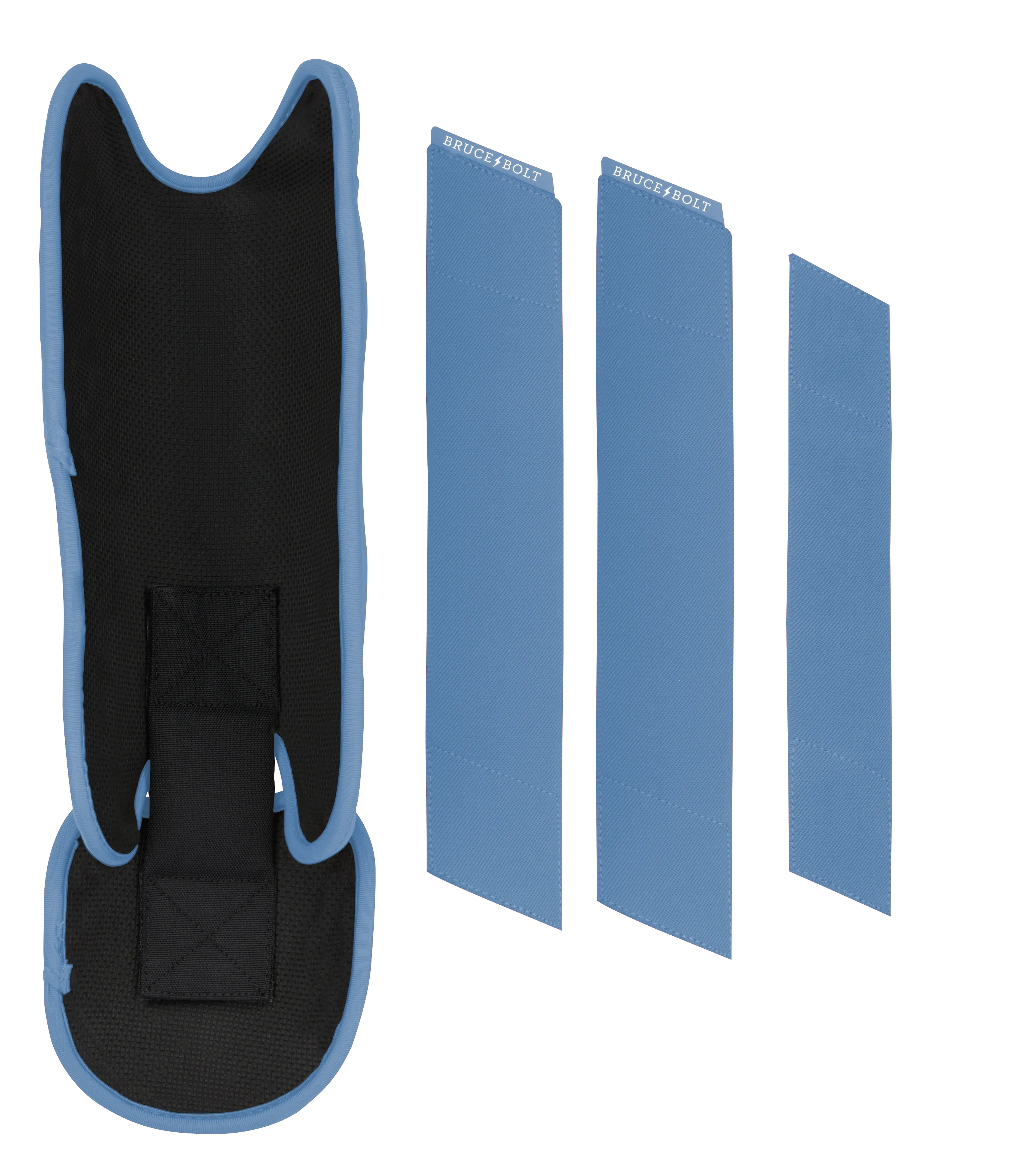 BRUCE BOLT Chrome Series Leg Guard - BABY BLUE