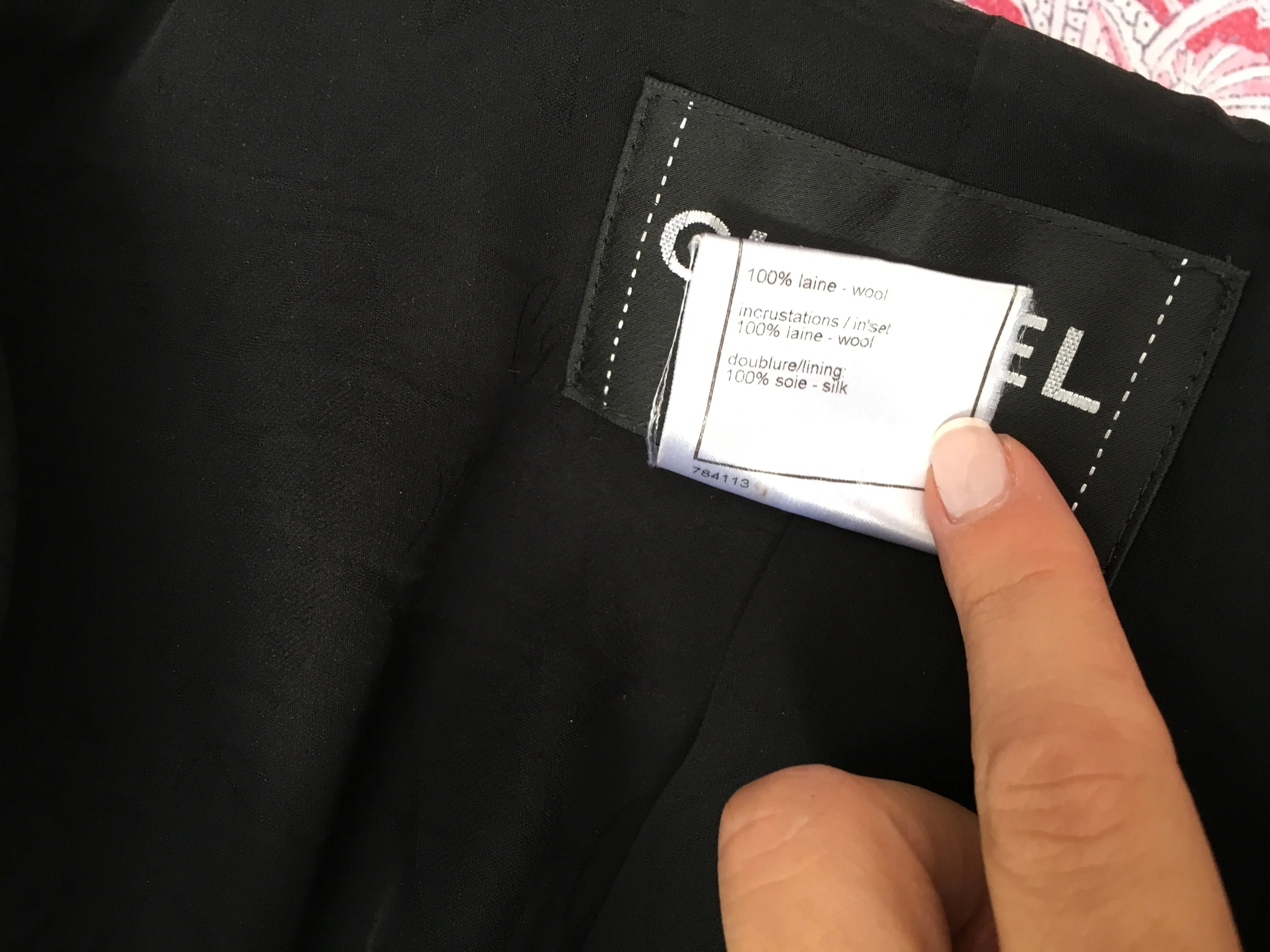Chanel 08A Black Wool Jeweled Iconic 2-piece skirt suit F 40 UK 12 US 8 Ladies