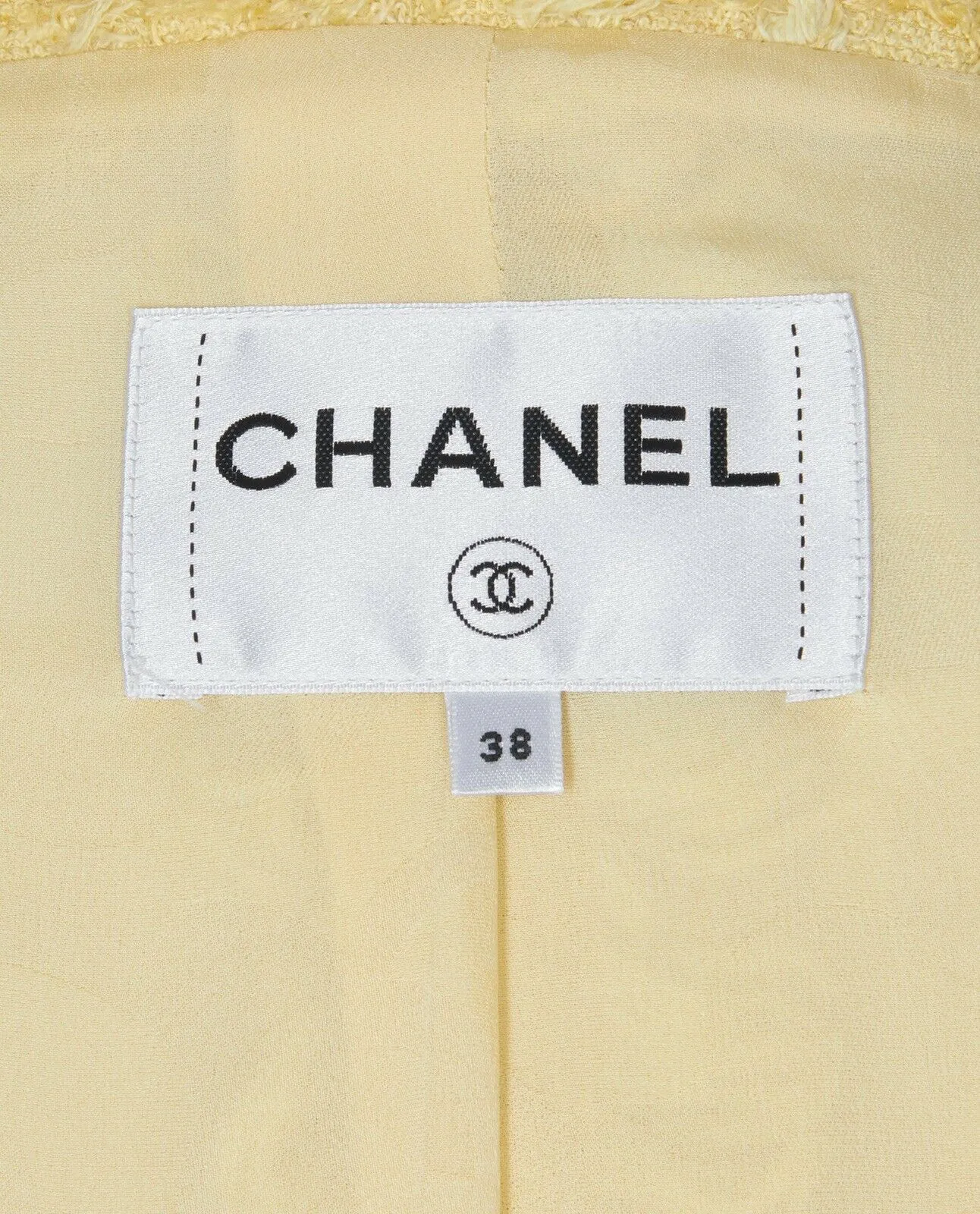 Chanel 2021 Collection by Virginie Viard Yellow Blazer Jacket F 38 UK 10 US 6 ladies