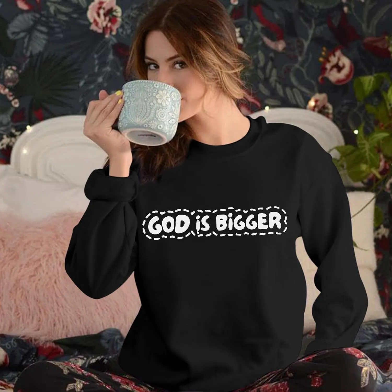Christian Sweatshirts for Women Jesus God Faith Shirts Inspirational Religious Graphic Hoodie Loose Pullover Tops