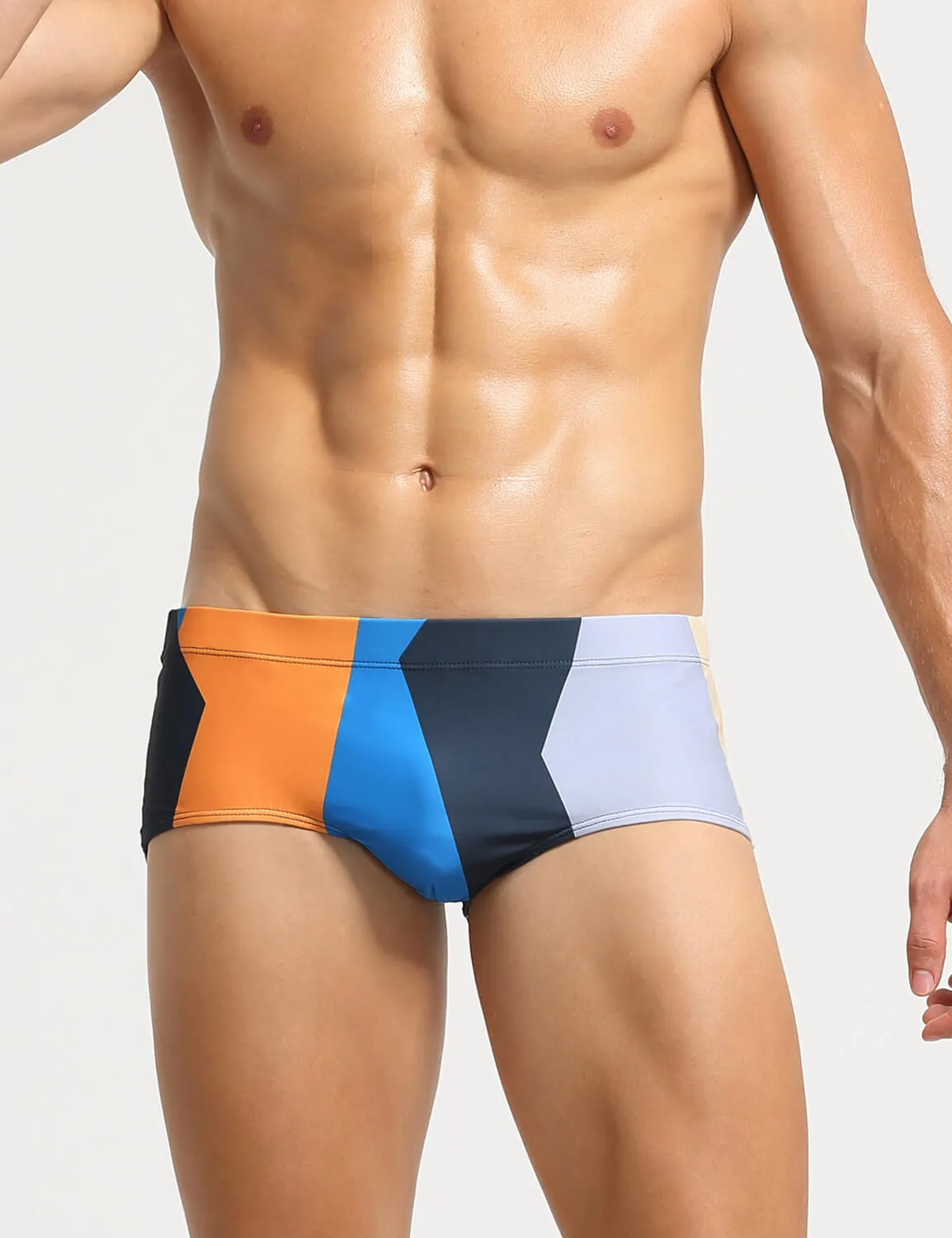 Color Block Boxer Briefs Swim 10801