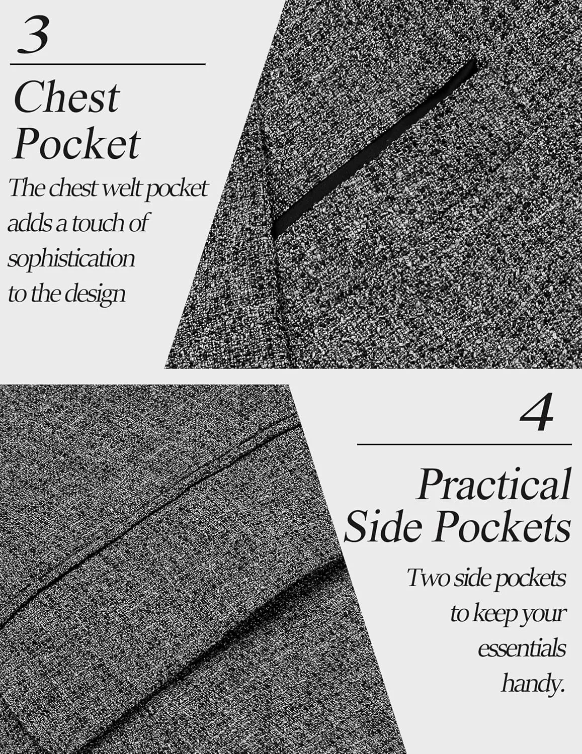 COOFANDY Men's Casual Blazer Suit Jackets Slim Fit One Button Business Sport Coats