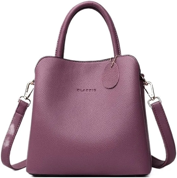 cross-body bag Soft Leather Crossbody Bucket Bag