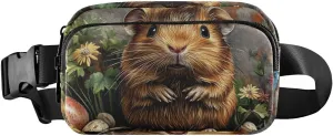 Cute Mouse Fanny Pack Water Resistant, Women Men Waist Pack Sling Bag Purse for Travel Hiking