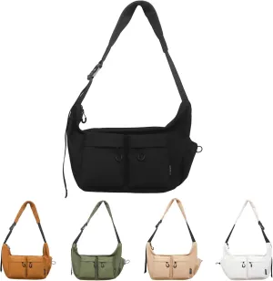 Dallaswind Large Capacity Messenger Canvas Bag -Water Resistant,Large Crossbody Bag Shoulder Purse,Vintage Canvas Satchel