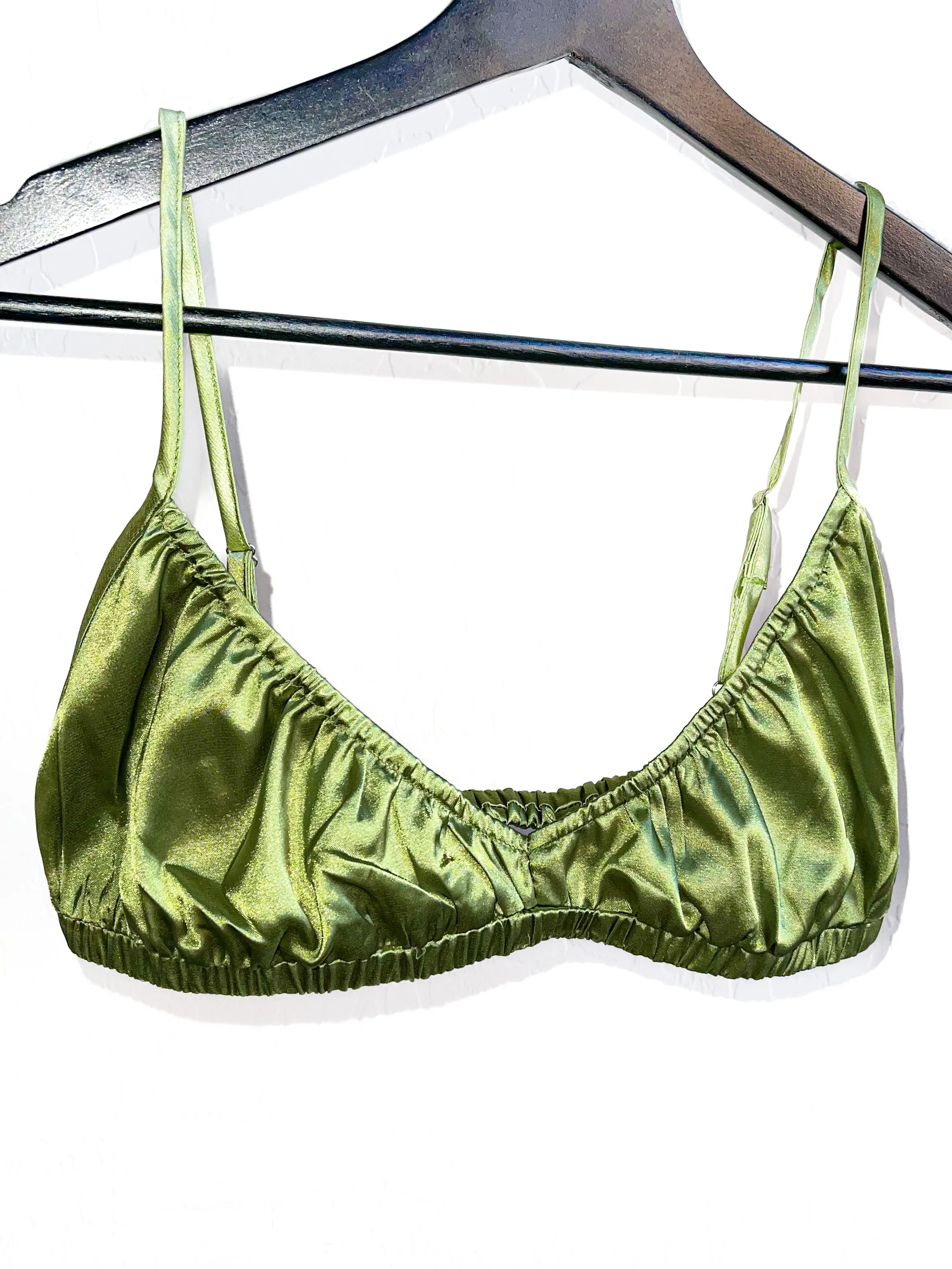 Dana Silky Top and Bralette Set