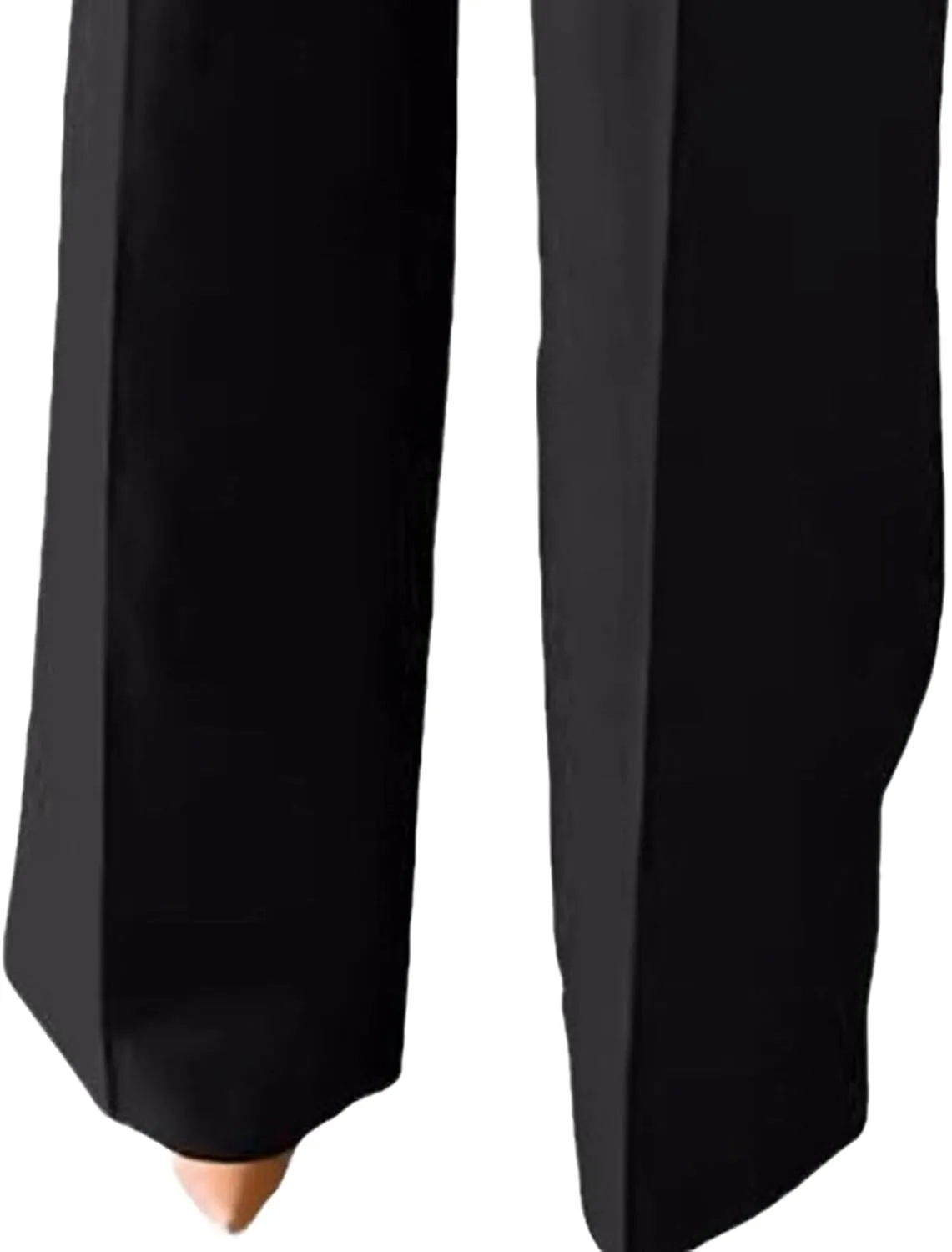 DGHM-JLMY Women's Commuter high Waist Draped Trousers Temperament Straight Leg Wide Leg Pants Business Essentials Suit Pant