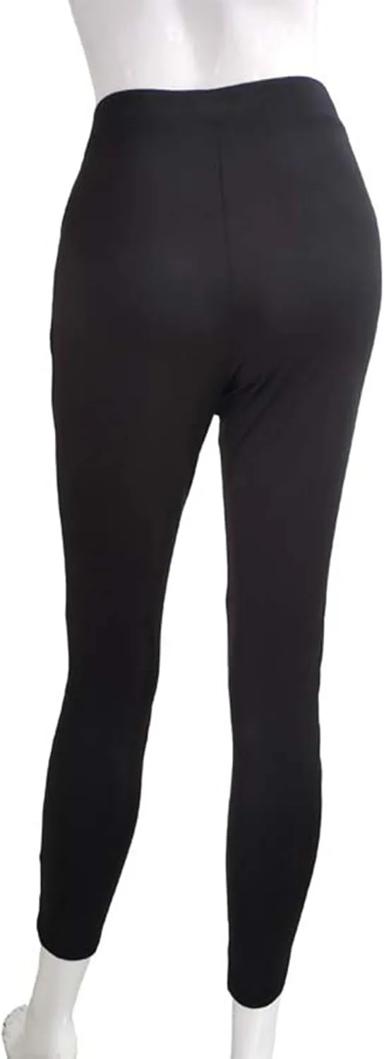 DGHM-JLMY Womens Slim Lace Up Leggings High Waist Bandage Front Lacing Pants Hollow Out Stretch Skinny Narrow Trousers