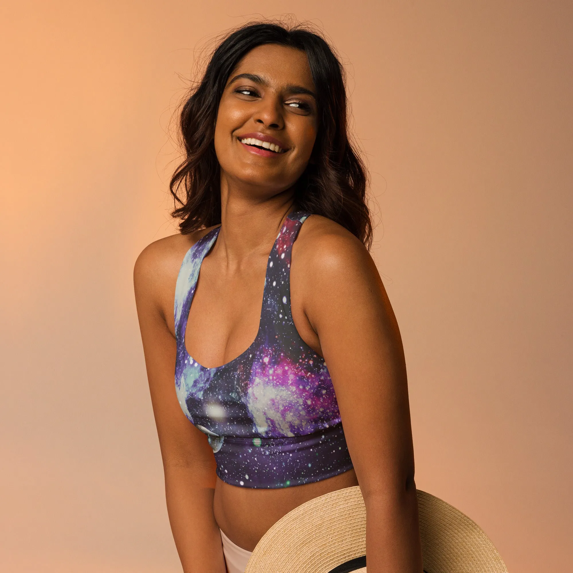 Electric Galaxy Outer Space Sports Bra, lioness-love
