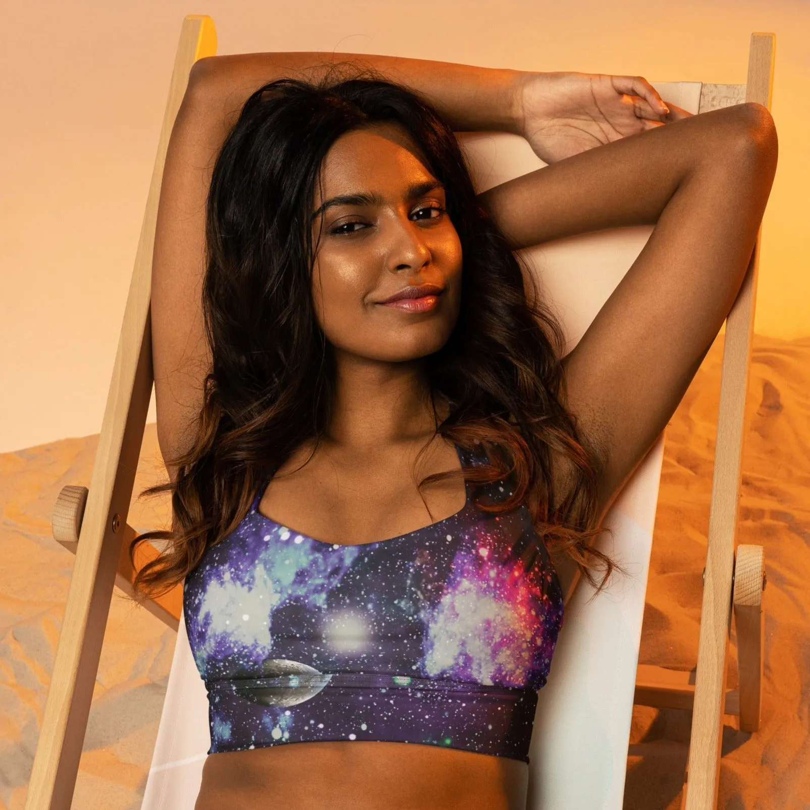 Electric Galaxy Outer Space Sports Bra, lioness-love