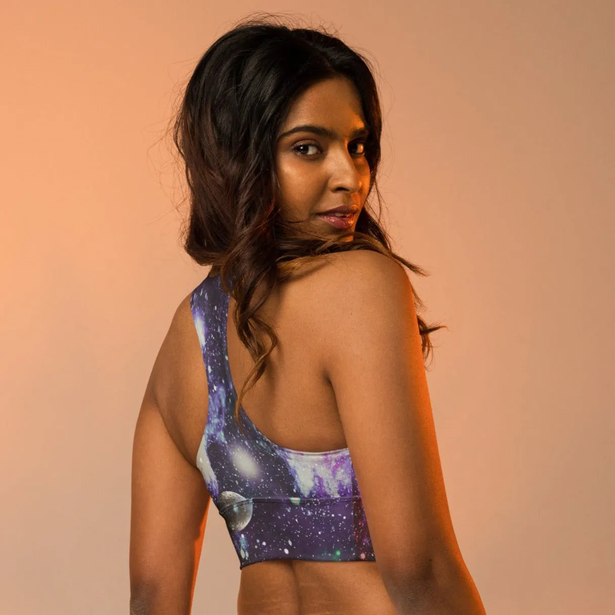 Electric Galaxy Outer Space Sports Bra, lioness-love