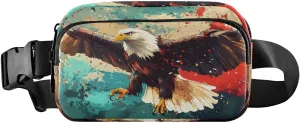 Elegant Bird Fanny Pack Water Resistant, Women Men Waist Pack Sling Bag Purse for Travel Hiking