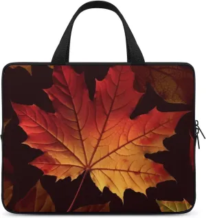 Fall Autumn Leaves Laptop Bag Durable Laptop Sleeve Water-Resistant Notebook Bag for Computer Or Tablet