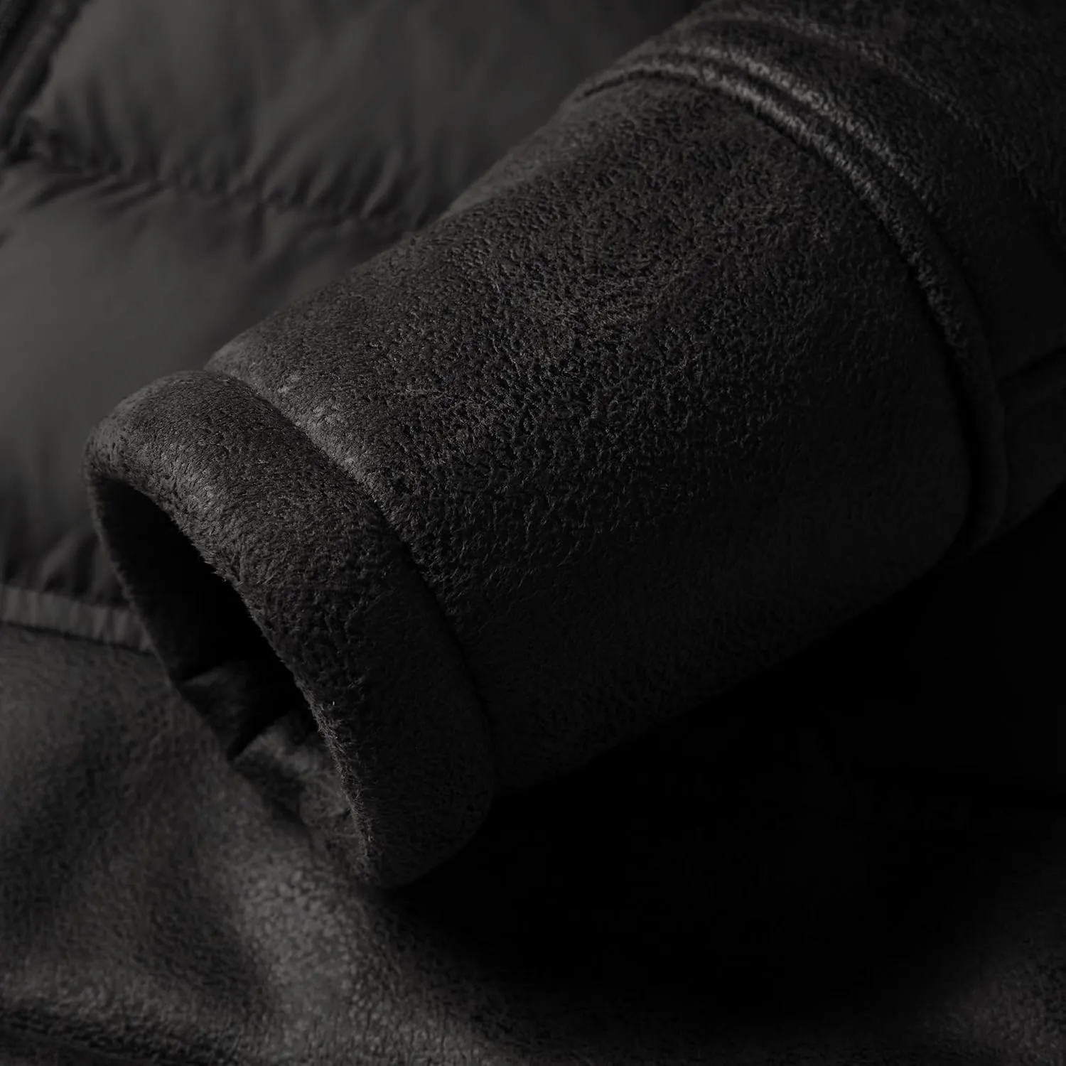 FANARCHER Mens Quilted Jacket Fur Collar Faux Leather Patchwork Bomber Lightweight Outwear with Zipper Pockets