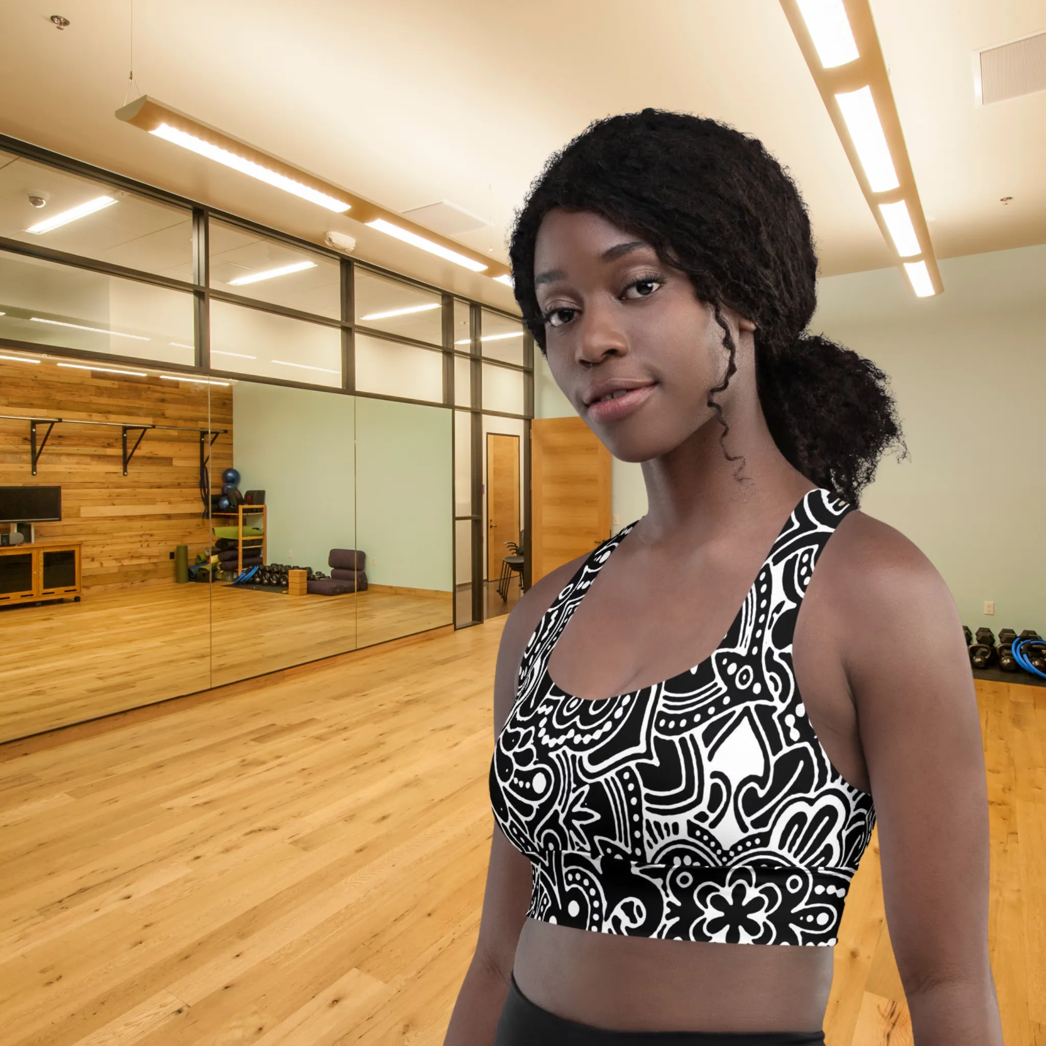 Fashion Printed Yoga Top, lioness-love