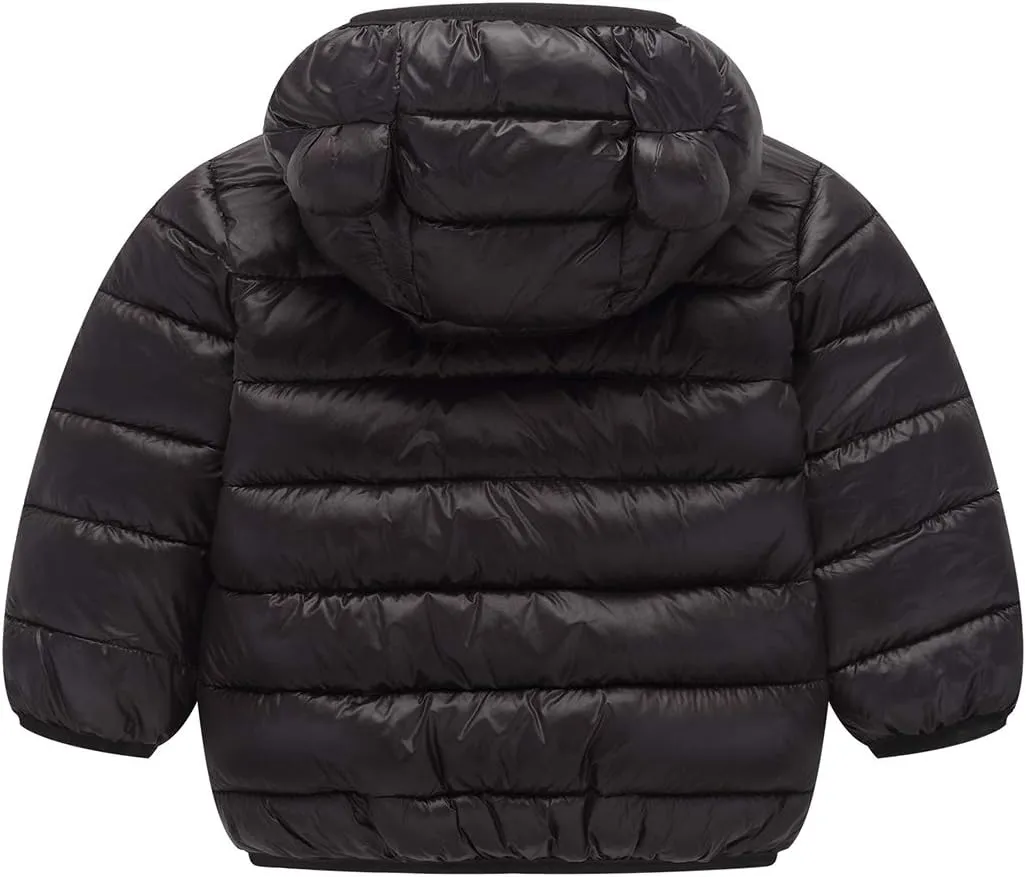 Favorland Baby Boys Girls Toddler Kids Winter Coats with Ears Hoods Padded Puffer Jacket