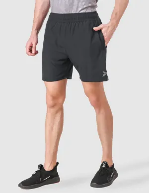 Fitinc Dark Grey Shorts for Men with Zipper Pockets